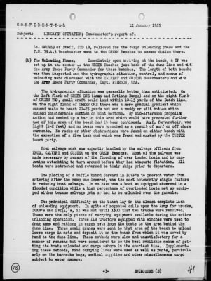 Thumbnail for COMTASK-UNIT 79.4.3 > Rep of landing ops In the amphibious assault on Lingayen Gulf, Luzon Is, Philippines on 1/9/45