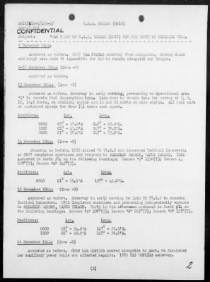 USS BREESE > War Diary, 12/1-31/44