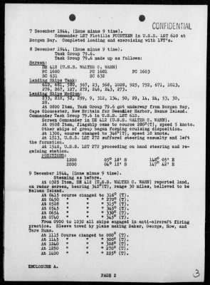 COM LST FLOT 14 > War Diary, 12/1-31/44