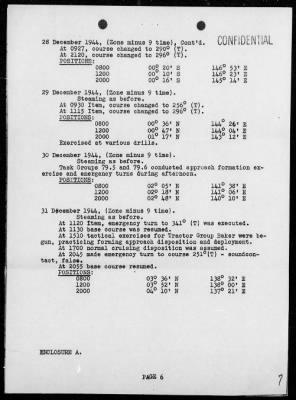 COM LST FLOT 14 > War Diary, 12/1-31/44