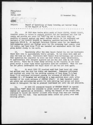 COMTASK-GROUP 77.12 > Rep of Ops of heavy covering and carrier group in support of the invasion of Mindoro Island, Philippines, 12/13-17/44