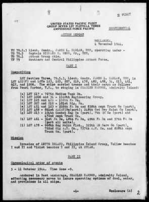 COMTASK-UNIT 79.5.3 > Report of operations in the amphibious assault on Leyte Island, Philippines, 10/20-24/44