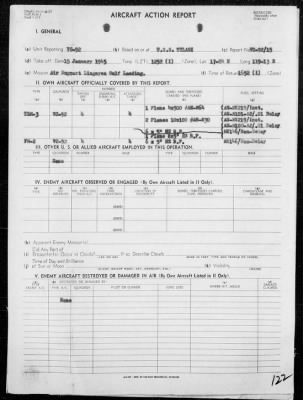 Thumbnail for USS TULAGI > Report of air operations in support of the amphibious assault on Lingayen Gulf, Luzon Island, Philippines, 1/4-14/45, including AA actions on 1/5 & 13/45