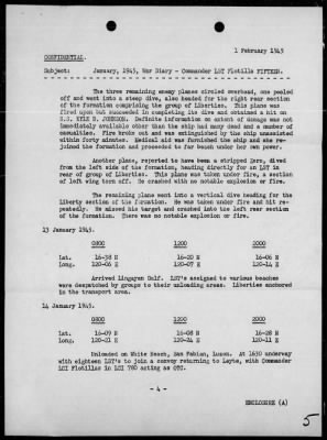 COM LST FLOT 15 > War Diary, 1/1-31/45