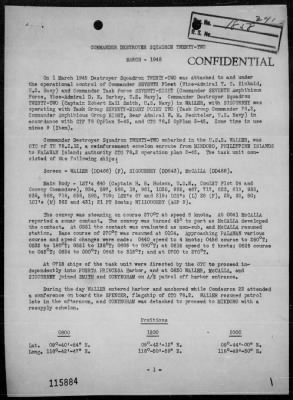 COMDESRON 22 > War Diary, 3/1-31/45