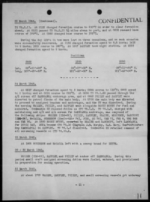 COMDESRON 22 > War Diary, 3/1-31/45