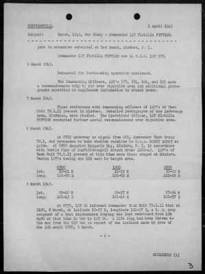 COM LST FLOT 15 > War Diary, 3/1-31/45