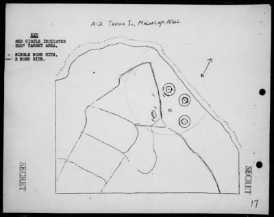 Thumbnail for VMSB-231 > ACA reps nos 116-117 - Dive bombing targets on Taroa Is, Marshalls 7/14/44