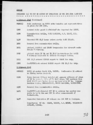 COMTASKFOR 52 > Rep of pre-invasion assault ops against Iwo Jima, Bonin Is 2/16-19/45