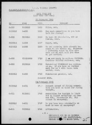 Thumbnail for USS PRINGLE > Rep of ops in support of the invasion & occupation of Iwo Jima, Bonin Is, 2/17/45 - 3/1/45, including AA act on 2/23/45