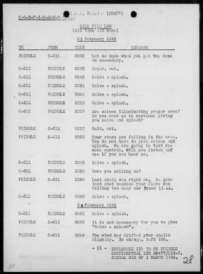 Thumbnail for USS PRINGLE > Rep of ops in support of the invasion & occupation of Iwo Jima, Bonin Is, 2/17/45 - 3/1/45, including AA act on 2/23/45