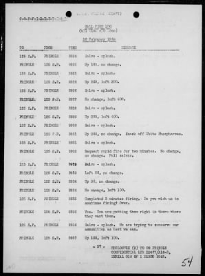 Thumbnail for USS PRINGLE > Rep of ops in support of the invasion & occupation of Iwo Jima, Bonin Is, 2/17/45 - 3/1/45, including AA act on 2/23/45