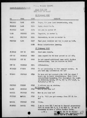 Thumbnail for USS PRINGLE > Rep of ops in support of the invasion & occupation of Iwo Jima, Bonin Is, 2/17/45 - 3/1/45, including AA act on 2/23/45