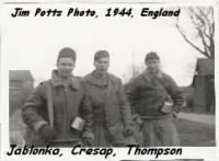Jablonka, Cresap and Thompson, Nether Warton, England, 1944 B-17's /Jim Potts Photo
