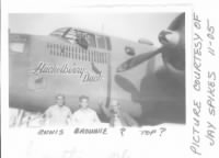 321stBG,447thBS, Ed Ennis and Charles Orville  Brown Jr.with HUCKELBERRY DUCK