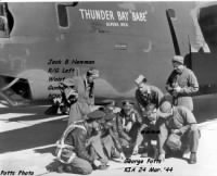 CREW of the B-24 "Thuinder Bay "Babe" Jack became a POW/kept a Diary