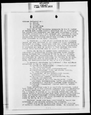 Thumbnail for Activity Reports > Six Months Summary Report On Monuments Fine Arts + Archives Office Of Military Government - Berlin District January 1945