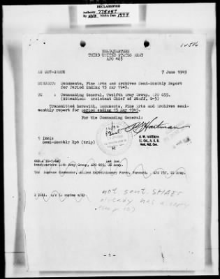 Activity Reports > Third U.S. Army Reports - January Thru May 1945