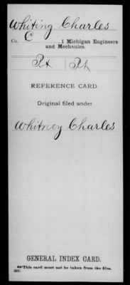 Charles > Whiting, Charles (Pvt)