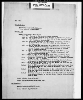 Activity Reports > Monthly Report On Monuments Fine Arts And Archives Western Military District-Seventh United States Army September (Greater Hesse) 1945