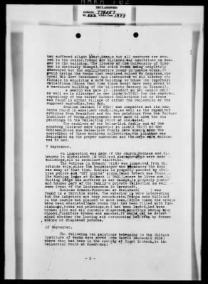 Activity Reports > Monthly Report On Monuments Fine Arts And Archives Western Military District-Seventh United States Army September (Greater Hesse) 1945