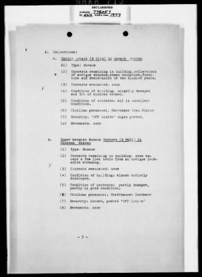 Thumbnail for Activity Reports > Monthly Report On Monuments Fine Arts And Archives Western Military District-Seventh United States Army September (Greater Hesse) 1945