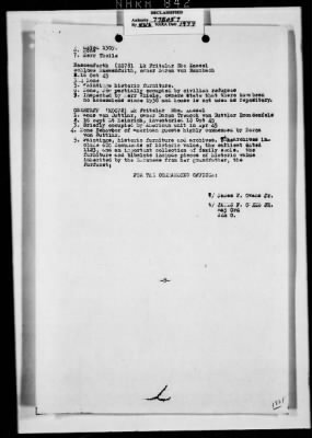 Thumbnail for Activity Reports > Monthly Report On Monuments Fine Arts and Archives Western Military District - Seventh United States Army October (Greater Hesse) 1945