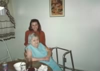Grandma Carroll and I in New Britain, Ct