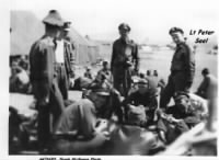 Peter Seel and the Officers near the Tents, N Africa, 1943 /McGowan Photo