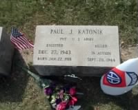 Katonik’s grave at All Saints Braddock Cemetery, Pittsburgh, Pennsylvania
