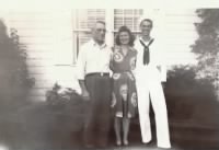 Bill with dad, Ernie and sister, Anna Margaret (Ann)