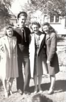 Betty, Bill, Cordella, and Peggy (Betty's mother and sister)
