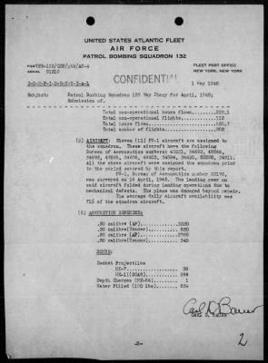 VPB-132 > War Diary, 4/1-30/45