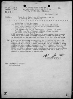 COMTASK-GROUP 77.11 > Summary of ops, 12/27/44 - 1/19/45