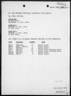 Thumbnail for VMSB-231 > ACA reps nos 138-139 - Dive bombing targets on Mille Is, Marshalls 8/23/44