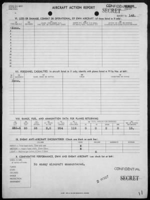 Thumbnail for VMSB-231 > ACA reps nos 141-142 - Dive bombing targets on Mille Is, Marshalls 8/26/44