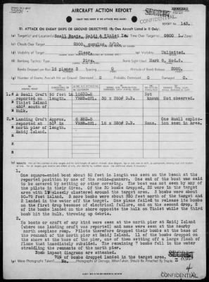 Thumbnail for VMSB-231 > ACA reps nos 143-144 - Dive bombing targets on islands of Jaluit Atoll & on Mille Is, Marshalls 8/27/44