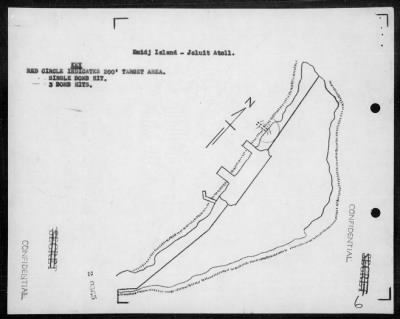 Thumbnail for VMSB-231 > ACA reps nos 143-144 - Dive bombing targets on islands of Jaluit Atoll & on Mille Is, Marshalls 8/27/44