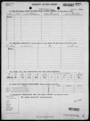 Thumbnail for VMSB-231 > ACA reps nos 143-144 - Dive bombing targets on islands of Jaluit Atoll & on Mille Is, Marshalls 8/27/44