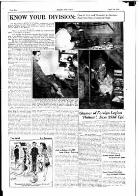 Thumbnail for 63rd Infantry Division Blood and Fire Newspapers, Jan 1944-Dec 1944 > Volume 1 No 44, 15 April 1944