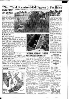 Thumbnail for 63rd Infantry Division Blood and Fire Newspapers, Jun 1943-Dec 1943 > Volume 1 No 20, 29 October 1943