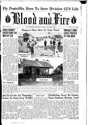 Thumbnail for 63rd Infantry Division Blood and Fire Newspapers, Jun 1943-Dec 1943 > Volume 1 No 18, 15 October 1943