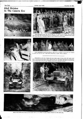 Thumbnail for 63rd Infantry Division Blood and Fire Newspapers, Jun 1943-Dec 1943 > Volume 1 No 22, 13 November 1943