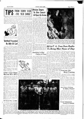 63rd Infantry Division Blood and Fire Newspapers, Jan 1944-Dec 1944 > Volume 2 No 7, 29 July 1944