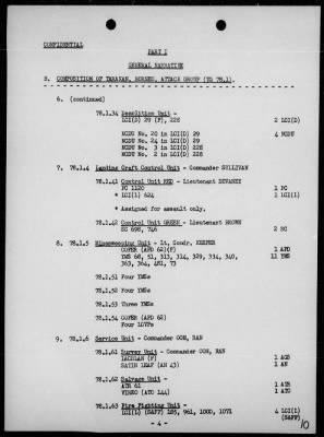 COMTASK-GROUP 78.1 > Rep of the op for the invasion & capture of Sadau & Tarakan Is, Borneo 4/27/45-5/3/45