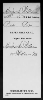 Thumbnail for William > Hendrick, William (Pvt)