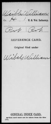 Thumbnail for William > Weible, William (Pvt)