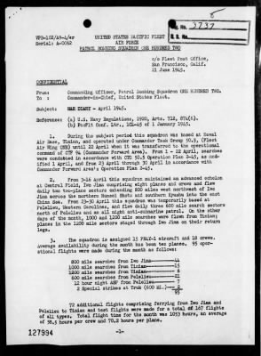 VPB-102 > War Diary, 4/1-30/45