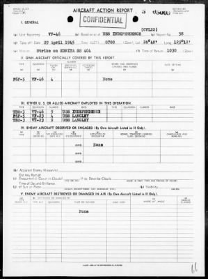 Thumbnail for VF-46 > ACA reps nos 46-70 - Air ops in the Ryukyu Is, 4/17/45 - 5/11/45