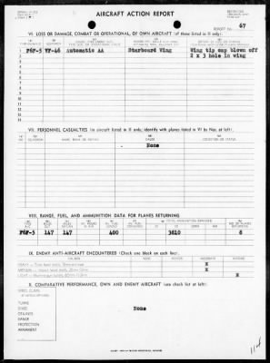 Thumbnail for VF-46 > ACA reps nos 46-70 - Air ops in the Ryukyu Is, 4/17/45 - 5/11/45